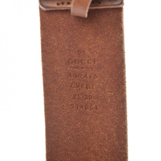 Faded Calfskin Double G 40mm Belt 75 30 Cuir