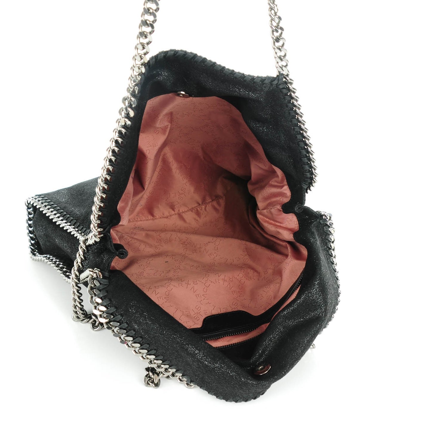 Shaggy Deer Falabella Fold Over Tote Black