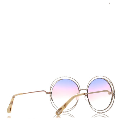 Chloe Oversized Round Carlina Oversized Round Sunglasses CE114ST Rainbow 4 of 7
