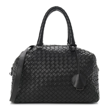 Bottega Veneta Nappa Intrecciato Boston Black 1 of 17