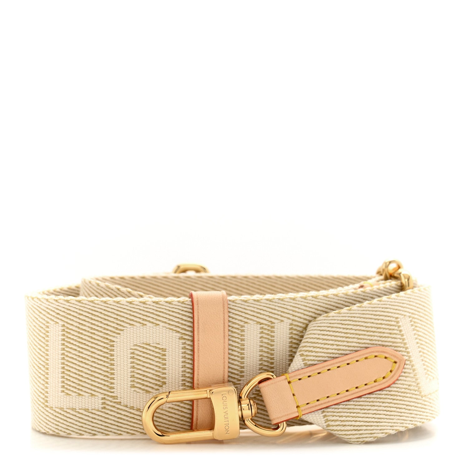 Louis Vuitton Jacquard High Rise Shoulder Strap Beige 1 of 3