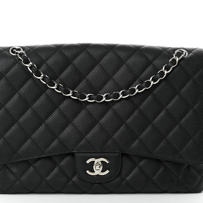 Chanel Caviar Quilted Maxi Single Flap Black 8 of 11