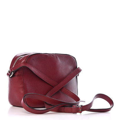 Gucci Pebbled Calfskin Studded Small Soho Disco Bag Soft Burgundy 3 of 14
