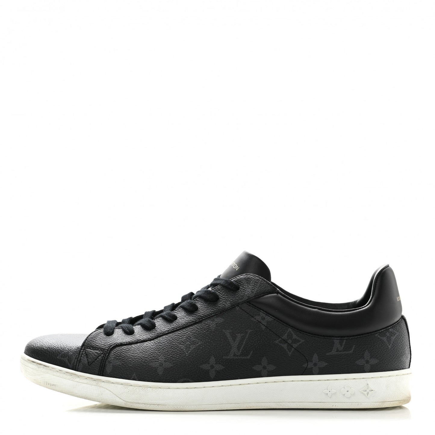 Calfskin Monogram Eclipse Luxembourg Sneakers 12 Black