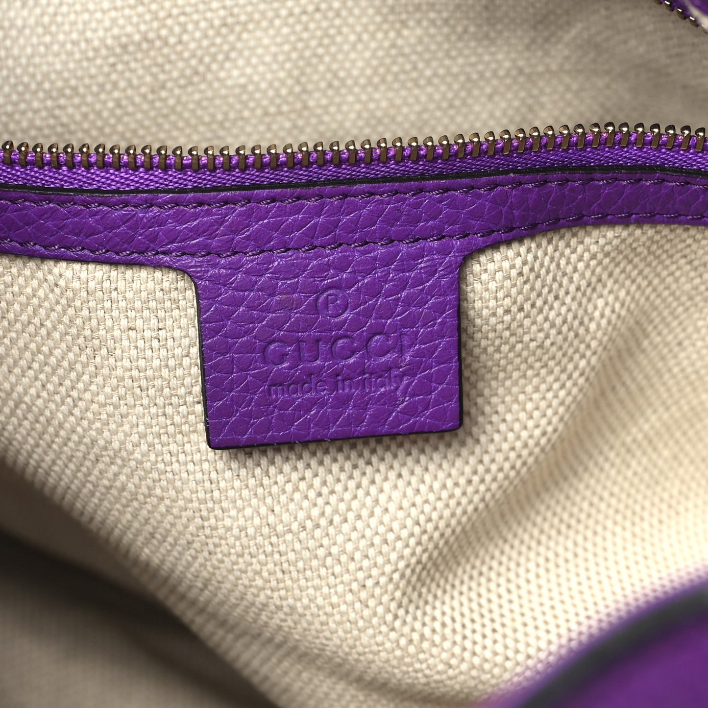 Pebbled Calfskin Medium Soho Chain Shoulder Bag Shine Purple