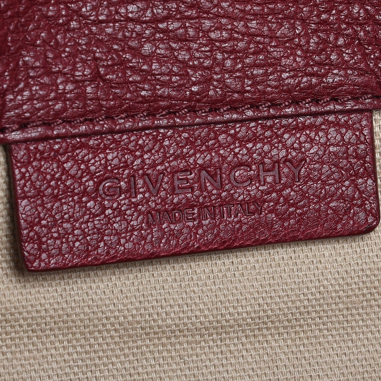 Givenchy Sugar Goatskin Medium Antigona Envelope Clutch Burgundy 6 of 7