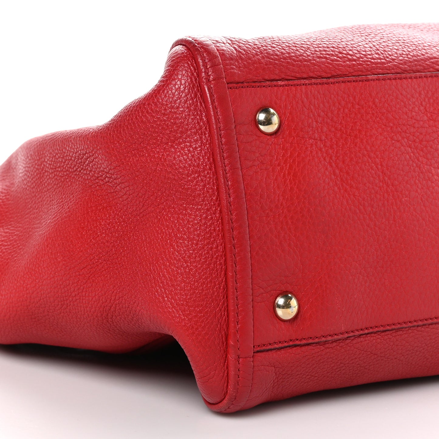 Pebbled Calfskin Medium Soho Shoulder Bag Tabasco Red