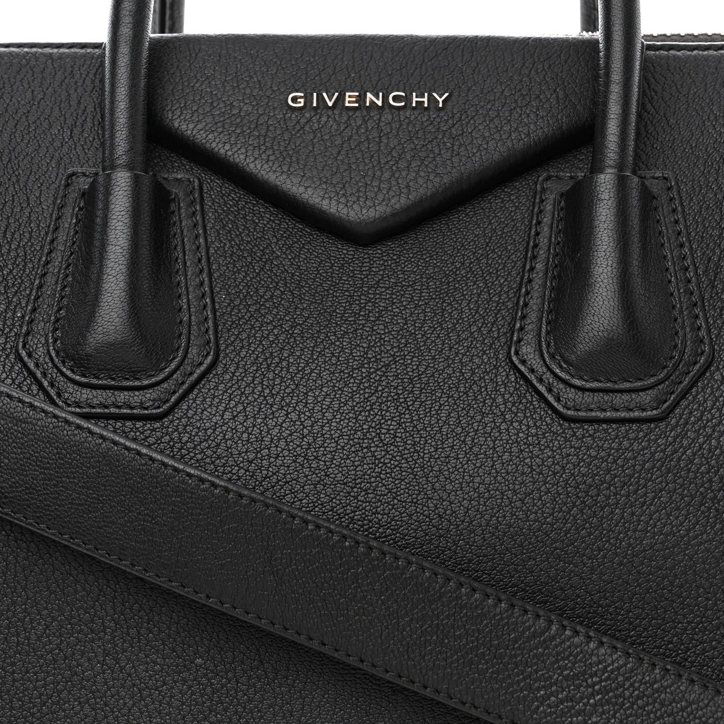 Sugar Goatskin Medium Antigona Black