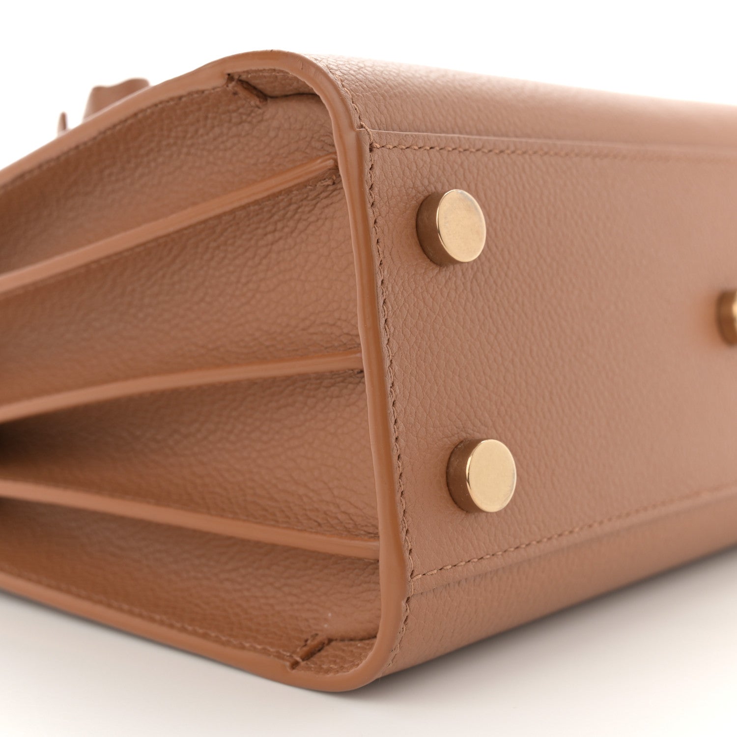 Saint Laurent Grained Calfskin Nano Sac De Jour Cinnamon 9 of 14