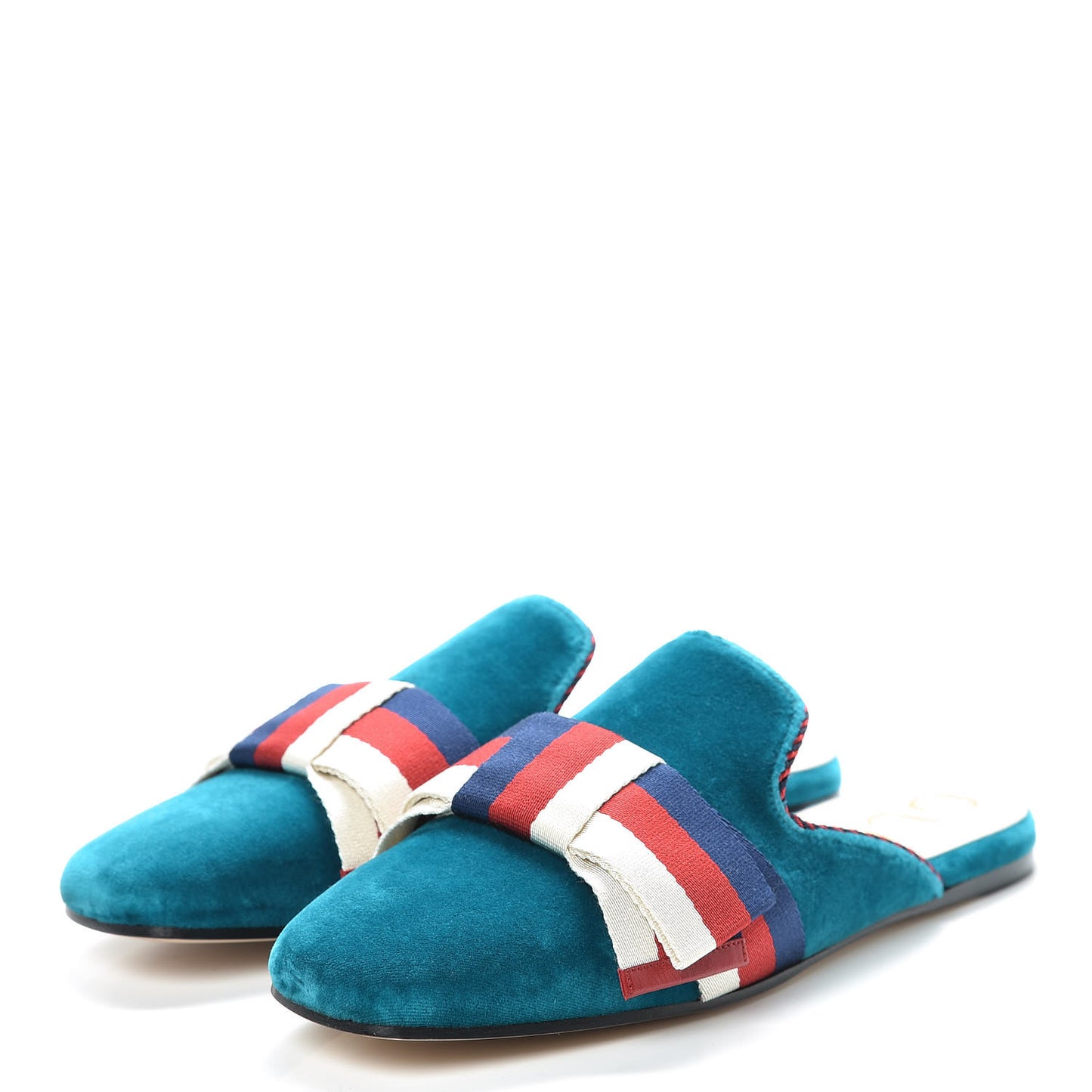 Softy Velvet Sylvie Bow Slippers 39 Pavone