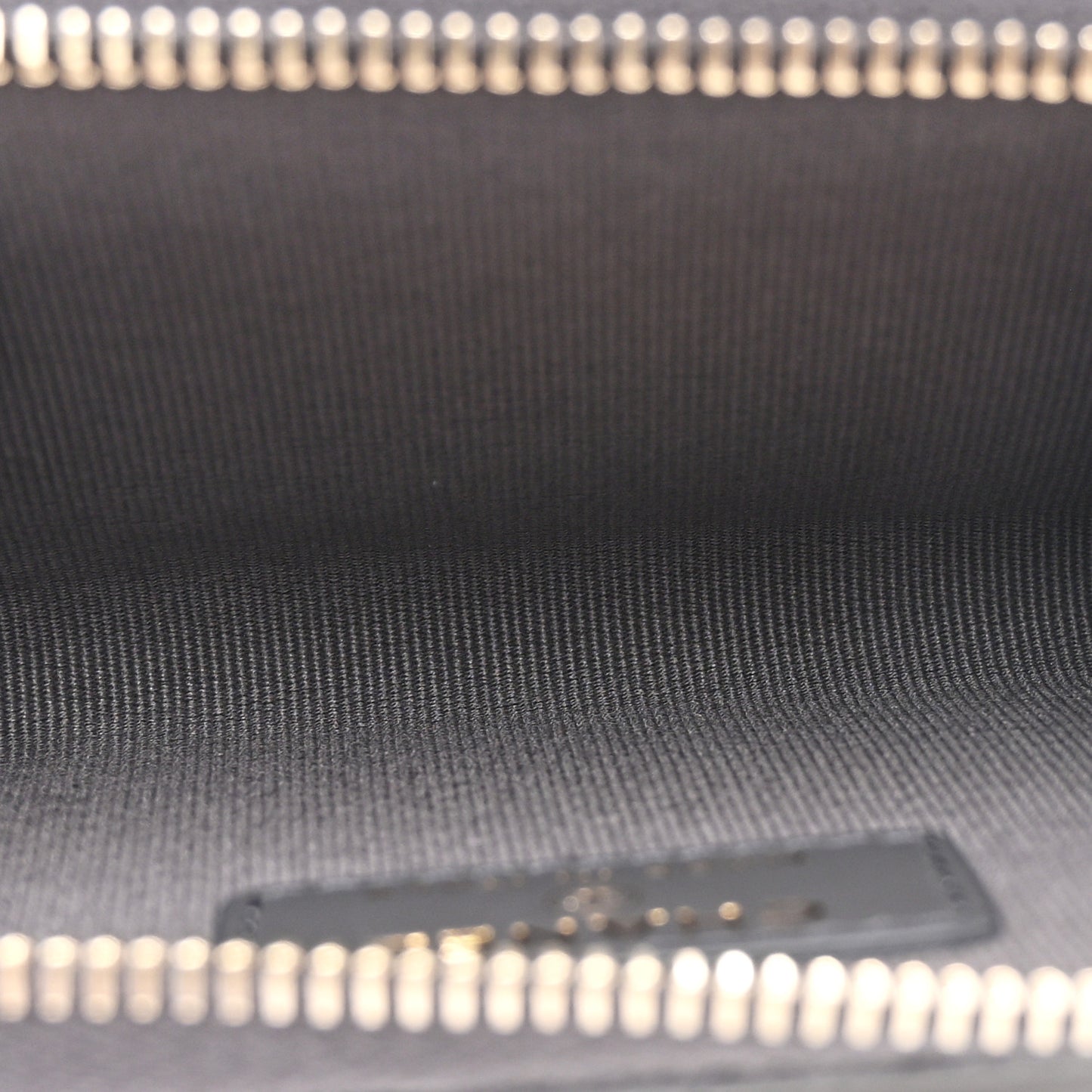 Caviar Quilted Zipped Key Holder Case Dark Gray