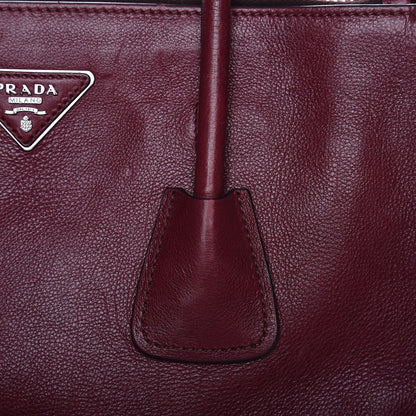 Prada Glace Calf Twin Pocket Tote Fuxia 9 of 22