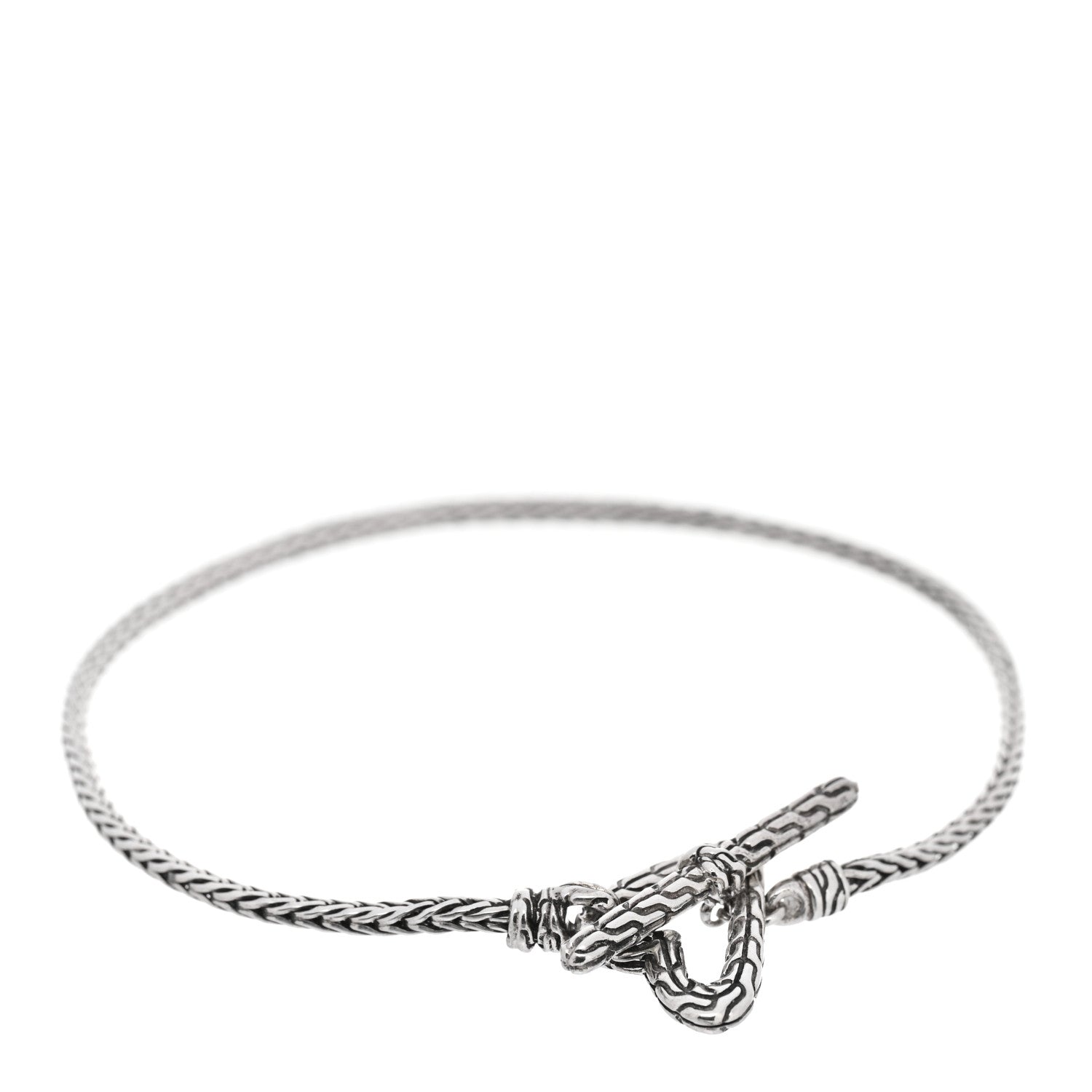 John Hardy Sterling Silver Manah Heart Classic Chain Toggle Bracelet 1 of 3