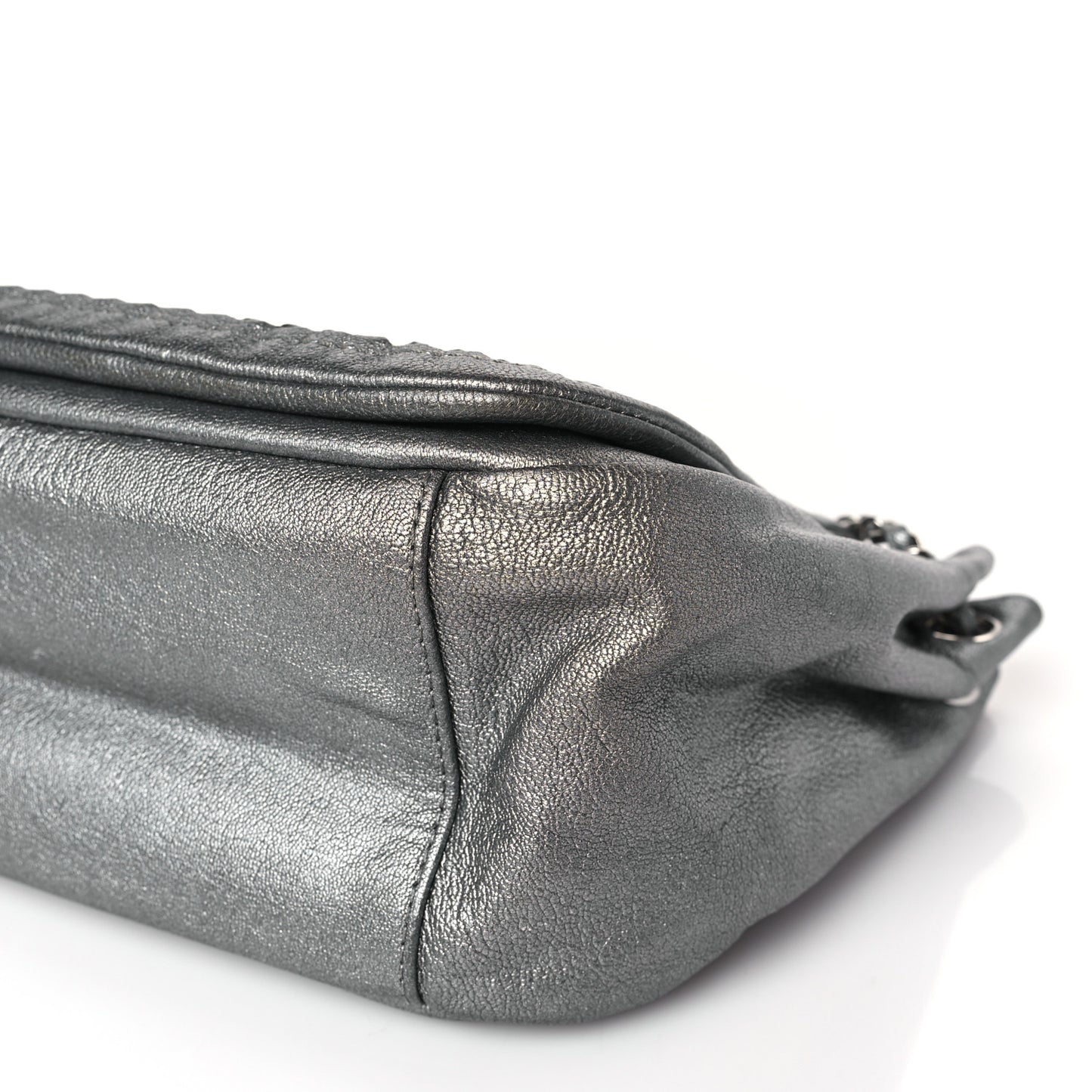 Luxe Ligne Flap Bag Silver