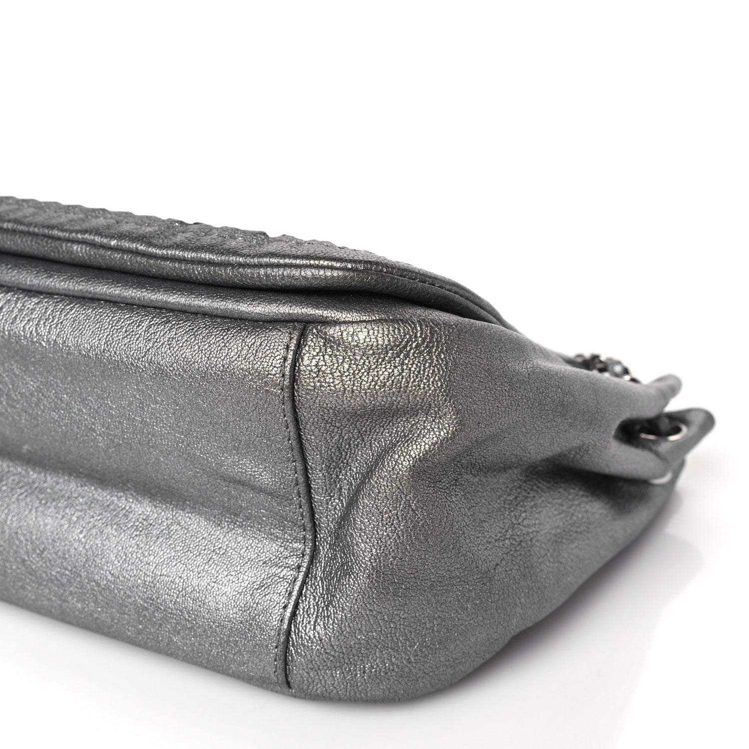 Chanel Luxe Ligne Flap Bag Silver 9 of 9