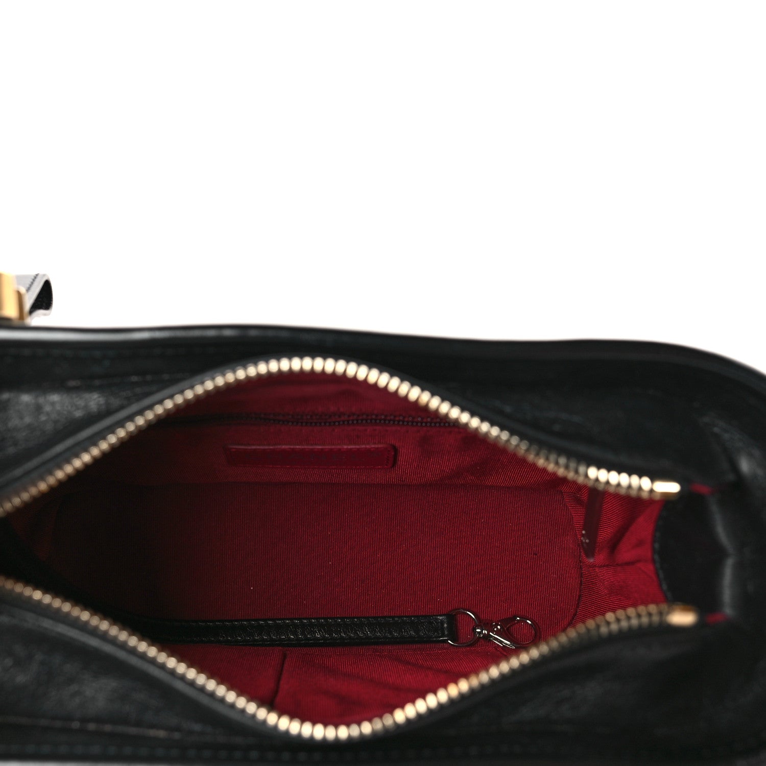Chanel Aged Calfskin Chevron Quilted Small Gabrielle Hobo Black 5 of 10