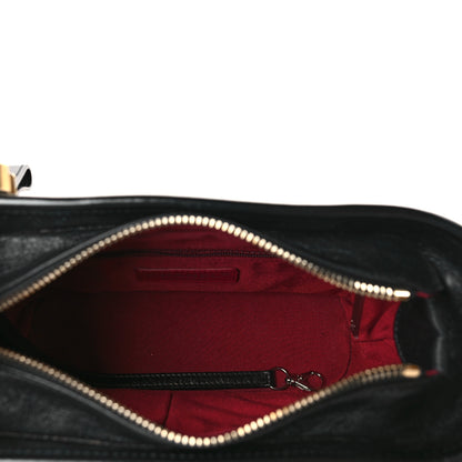 Chanel Aged Calfskin Chevron Quilted Small Gabrielle Hobo Black 5 of 10