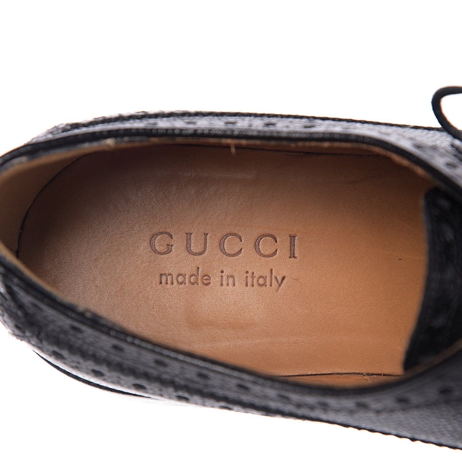 Gucci Pebbled Calfskin Dionysus Web Mens Martins Shoes 8 Black 7 of 12