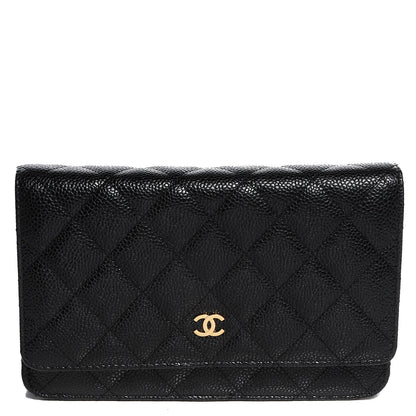 Chanel Caviar Quilted Wallet On Chain WOC Black 1 of 9