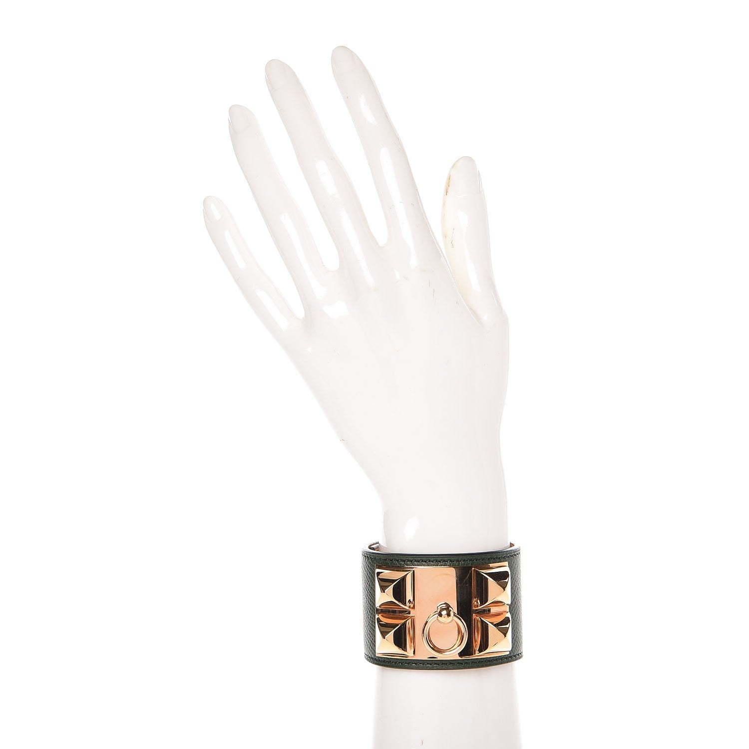 Hermes Epsom Collier De Chien CDC Bracelet S Vert Anglais 2 of 7