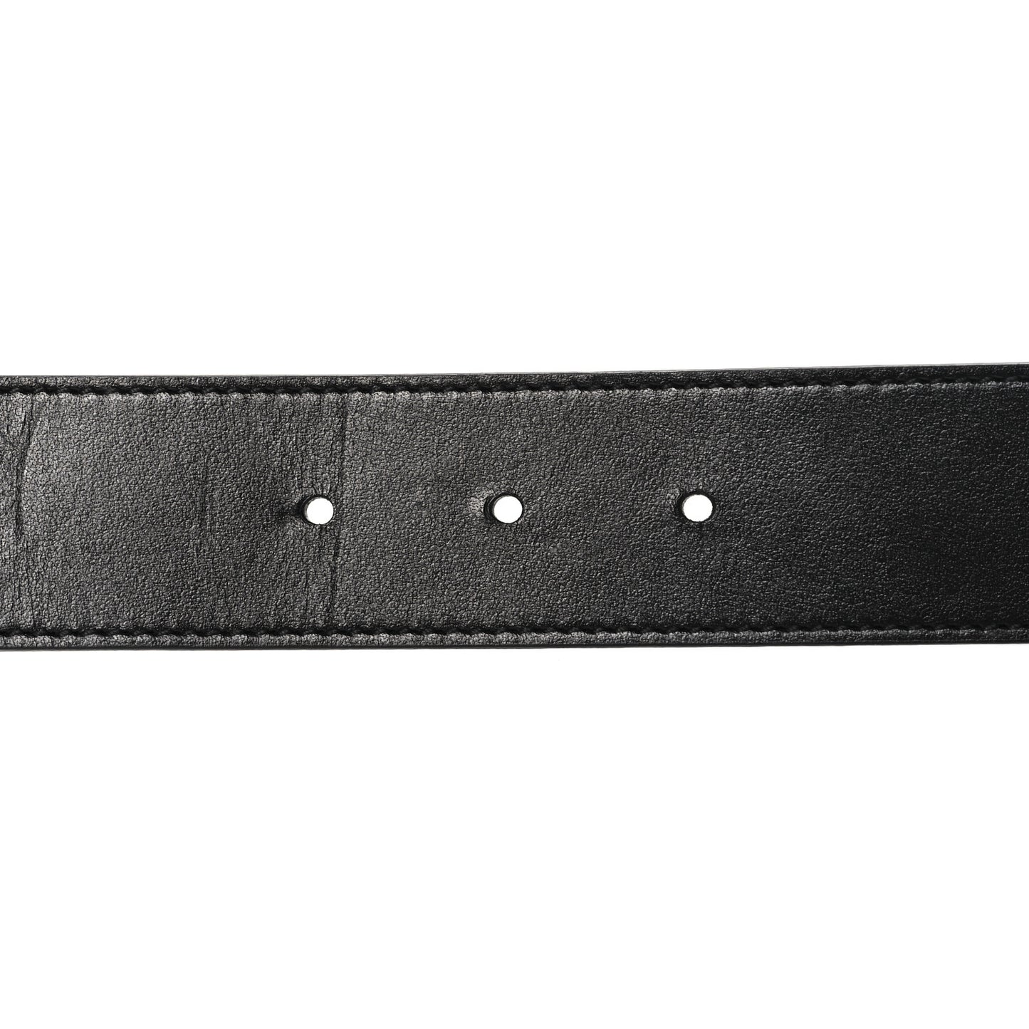 GG Supreme Monogram Plutone Calfskin Double G Reversible 37mm Belt 90 36 Beige Ebony New Acero