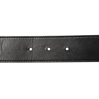Gucci GG Supreme Monogram Plutone Calfskin Double G Reversible 37mm Belt 90 36 Beige Ebony New Acero 4 of 5