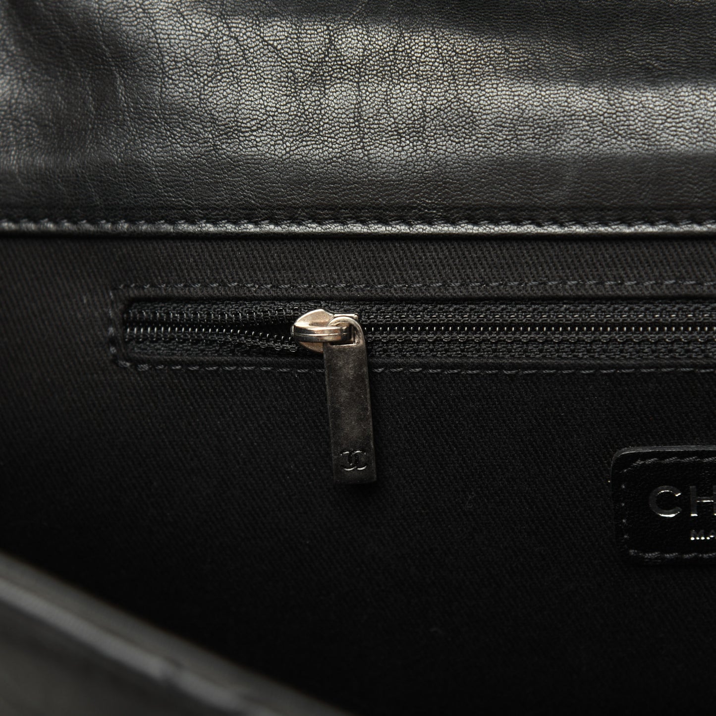 Washed Lambskin Maxi Take Away Flap Bag Black