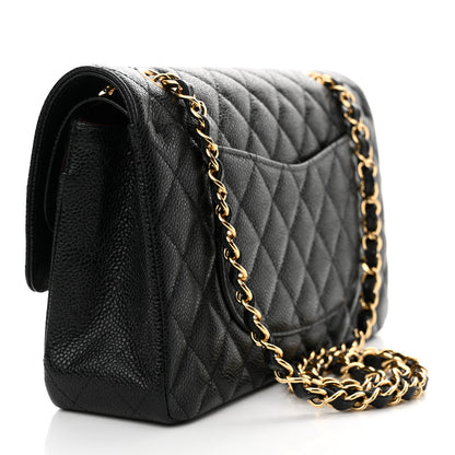 Chanel Caviar Quilted Medium Double Flap Black 3 of 13