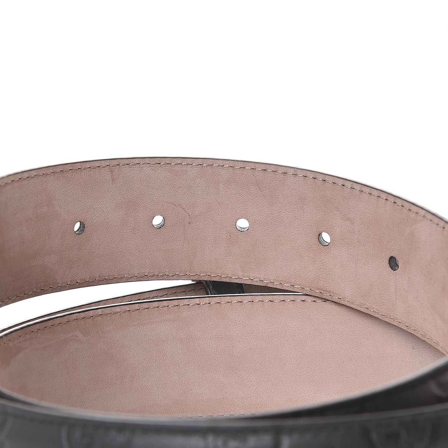 Soft Guccissima Margaux Calfskin Nickel Interlocking G 37mm Belt 100 40 Black