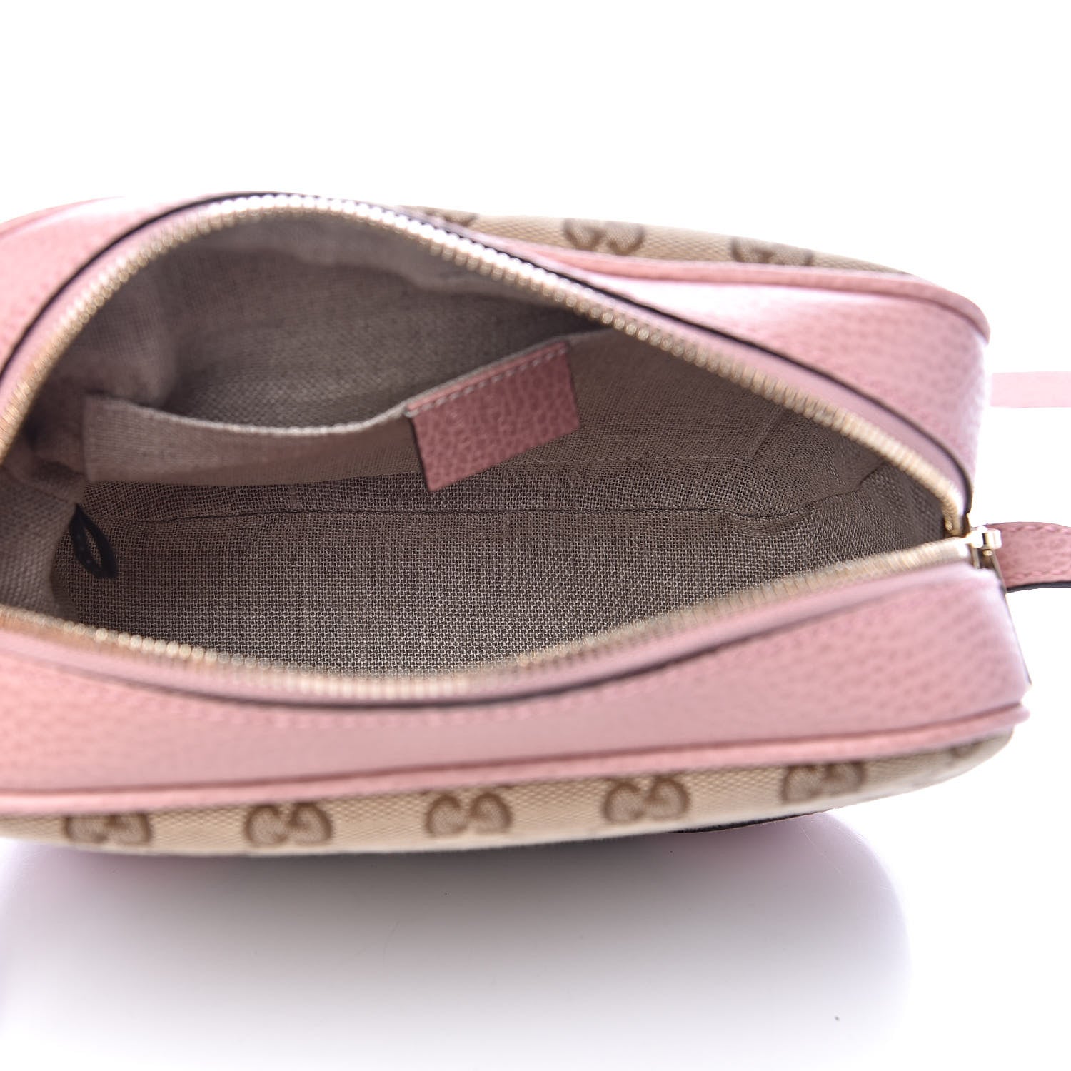 Gucci Monogram Mini Bree Messenger Bag Beige Soft Pink 5 of 10