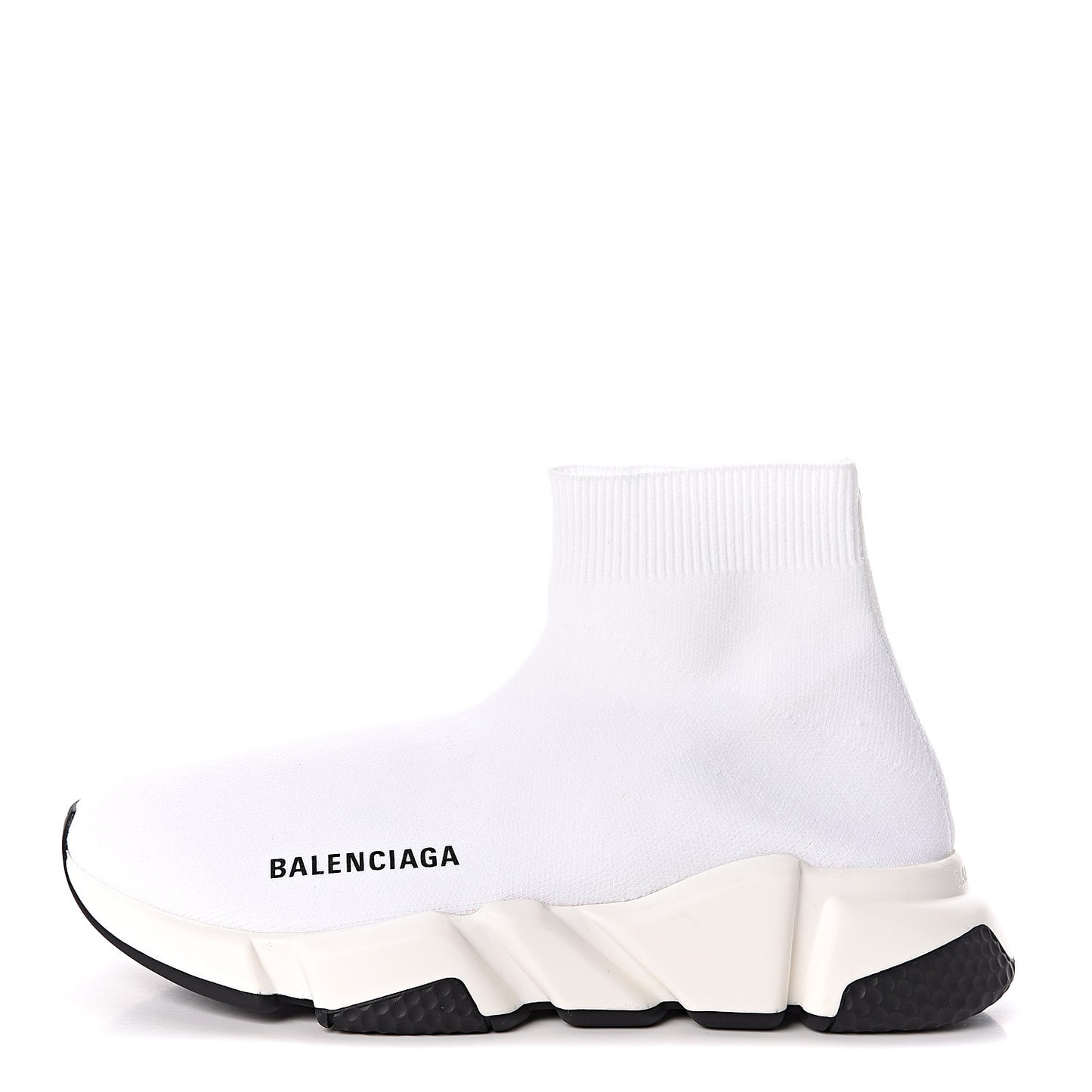 Neoprene Knit Womens Speed Sneakers 37 White
