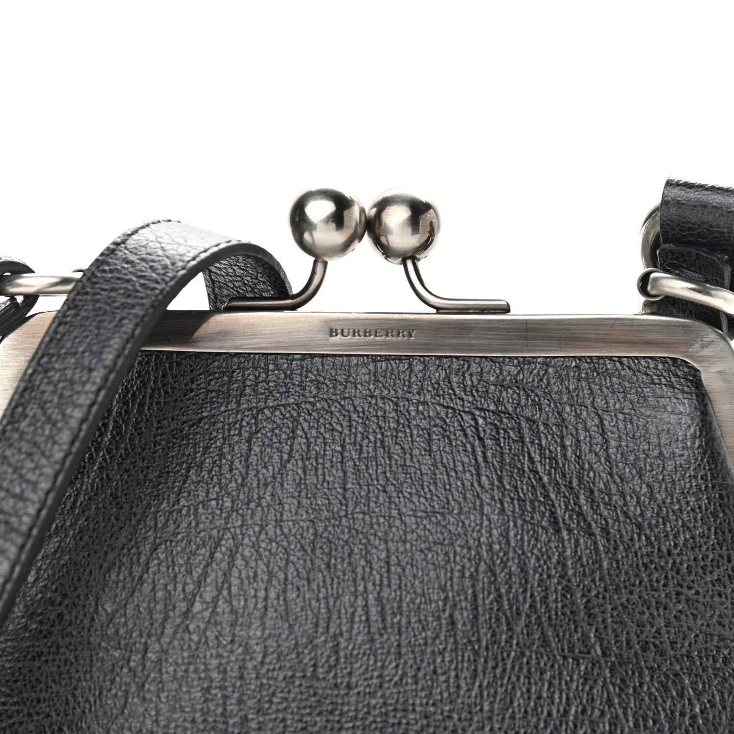 Burberry Goatskin Frame Crossbody Bag Grey 10 of 12