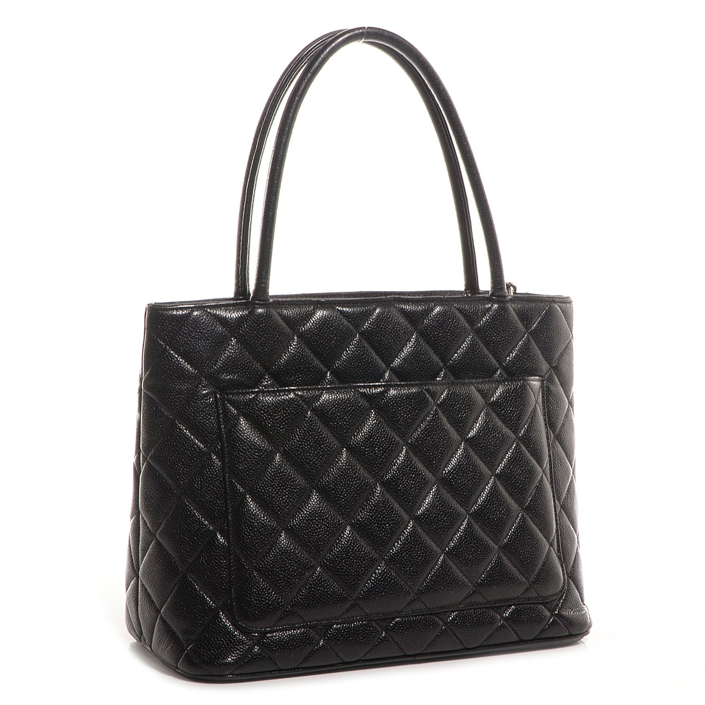 Caviar Medallion Tote Black
