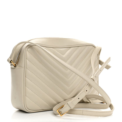 Saint Laurent Calfskin Matelasse Monogram Lou Camera Bag Crema Soft 3 of 21