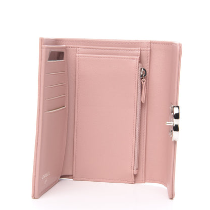 Chanel Lambskin Quilted CC Box Flap Wallet Light Pink 4 of 7