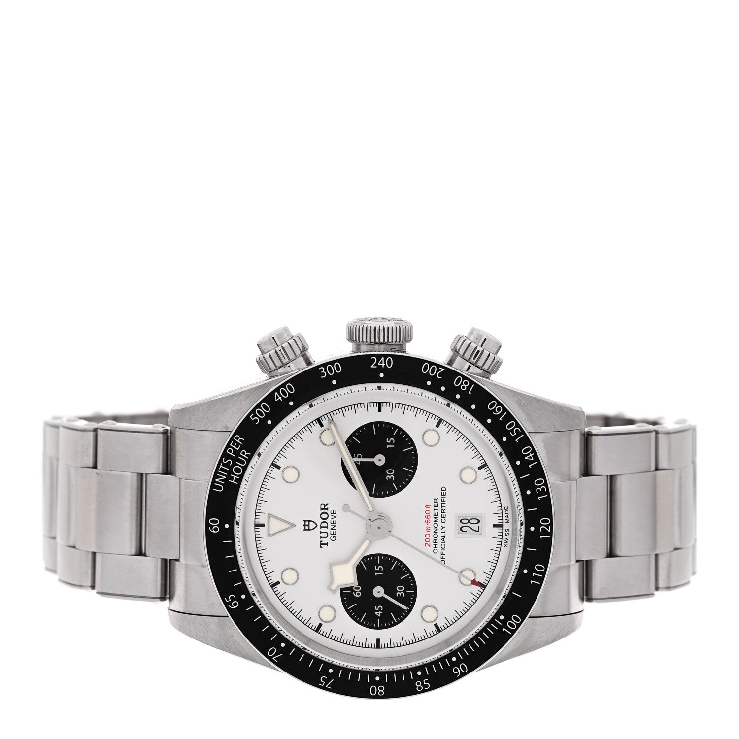 TUDOR Stainless Steel 41mm Black Bay Chronograph Panda Automatic Watch White 79360N 2 of 5
