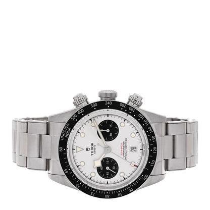 TUDOR Stainless Steel 41mm Black Bay Chronograph Panda Automatic Watch White 79360N 2 of 5
