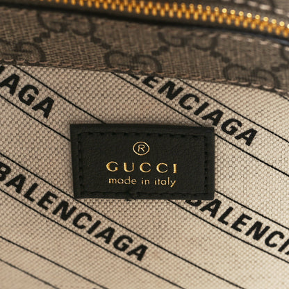 Balenciaga X GUCCI GG Supreme Monogram Medium Ville Top Handle Beige Ebony 6 of 14