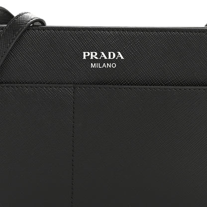 Prada Saffiano Crossbody Bag Black 7 of 9
