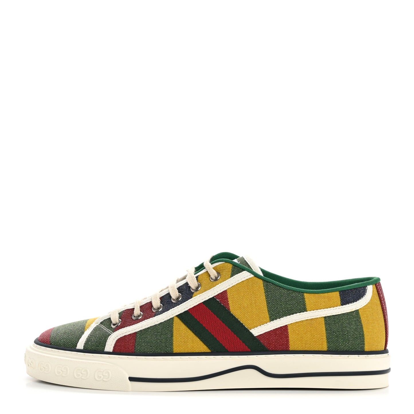 Canvas Web Marley Stripe Mens 1977 Tennis Sneakers 8 Multicolor Mystic White