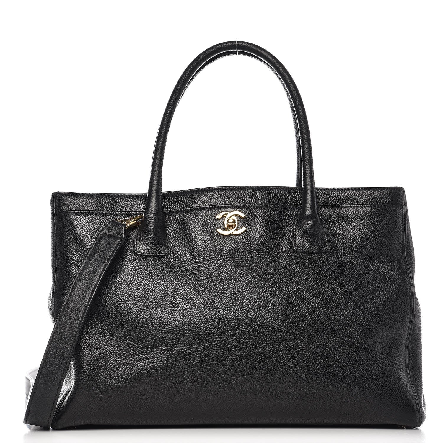 Chanel Calfskin Cerf Executive Shopper Tote Black 1 of 21