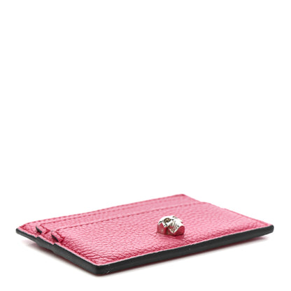 Alexander McQueen Calfskin Skull Card Holder Pink 4 of 7