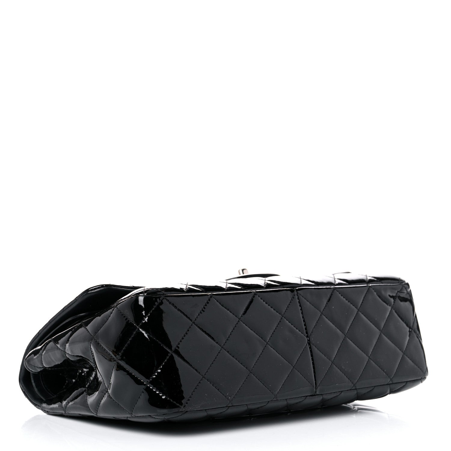 Chanel Patent Quilted Jumbo Double Flap Black 4 of 16