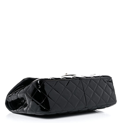 Chanel Patent Quilted Jumbo Double Flap Black 4 of 16