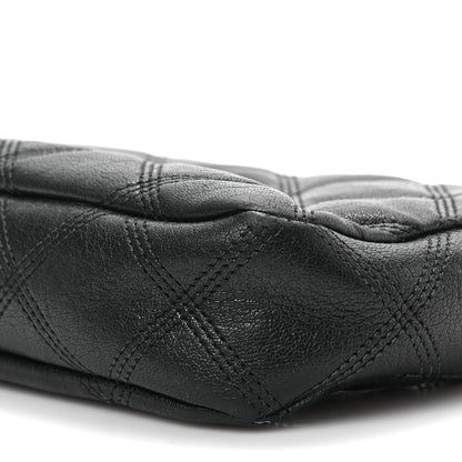 Saint Laurent Grained Lambskin Quilted Mini Becky Double Zip Bag Black 7 of 8