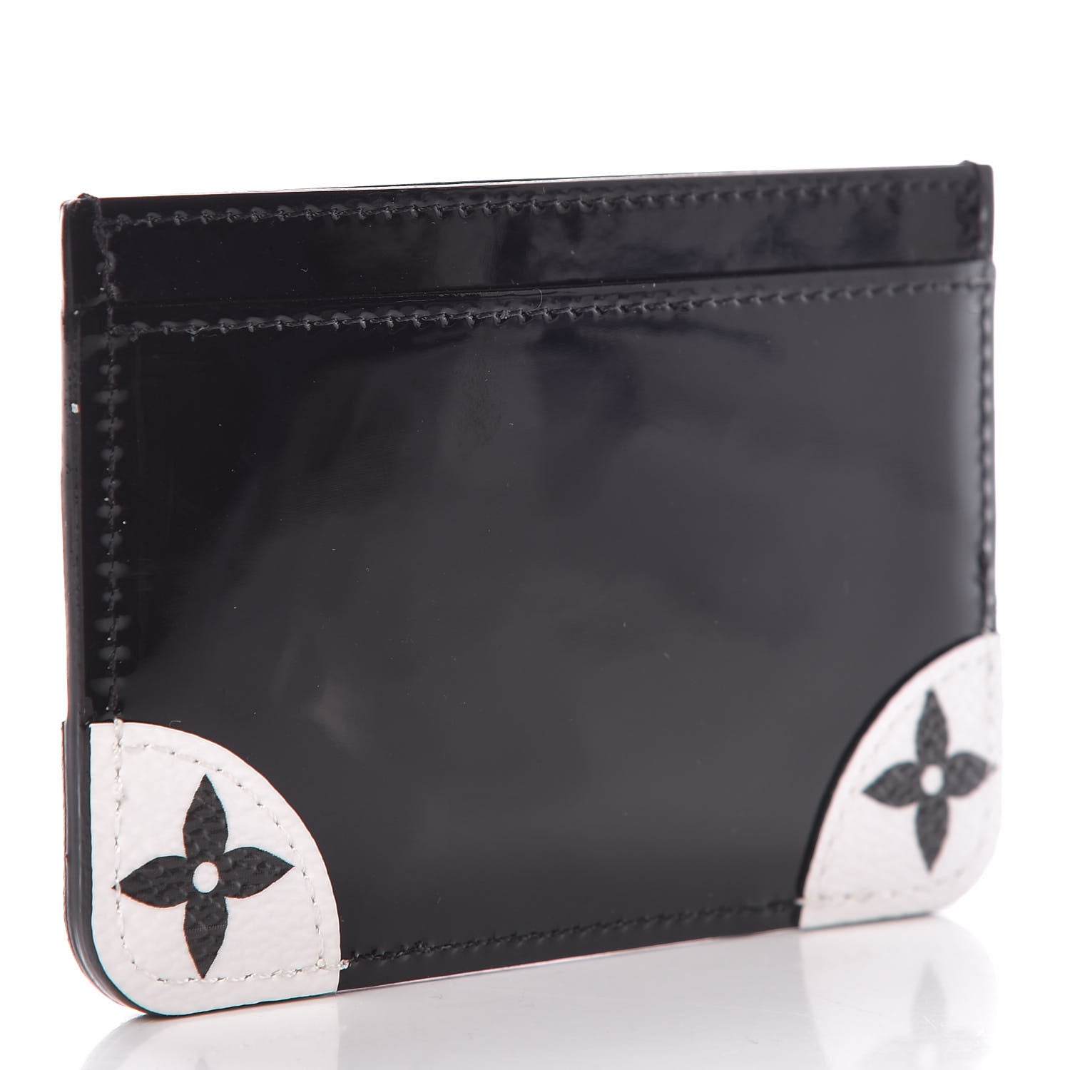 Louis Vuitton Patent Miroir Venice Card Holder Black 3 of 6