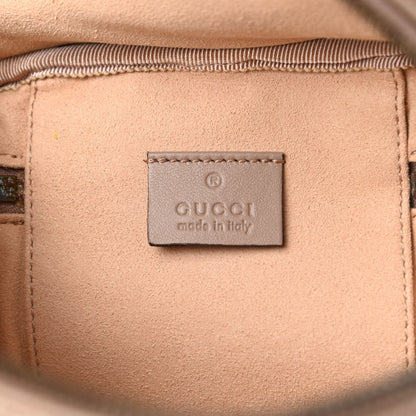 Gucci Calfskin Matelasse Mini GG Marmont Round Backpack Porcelain Rose 6 of 9