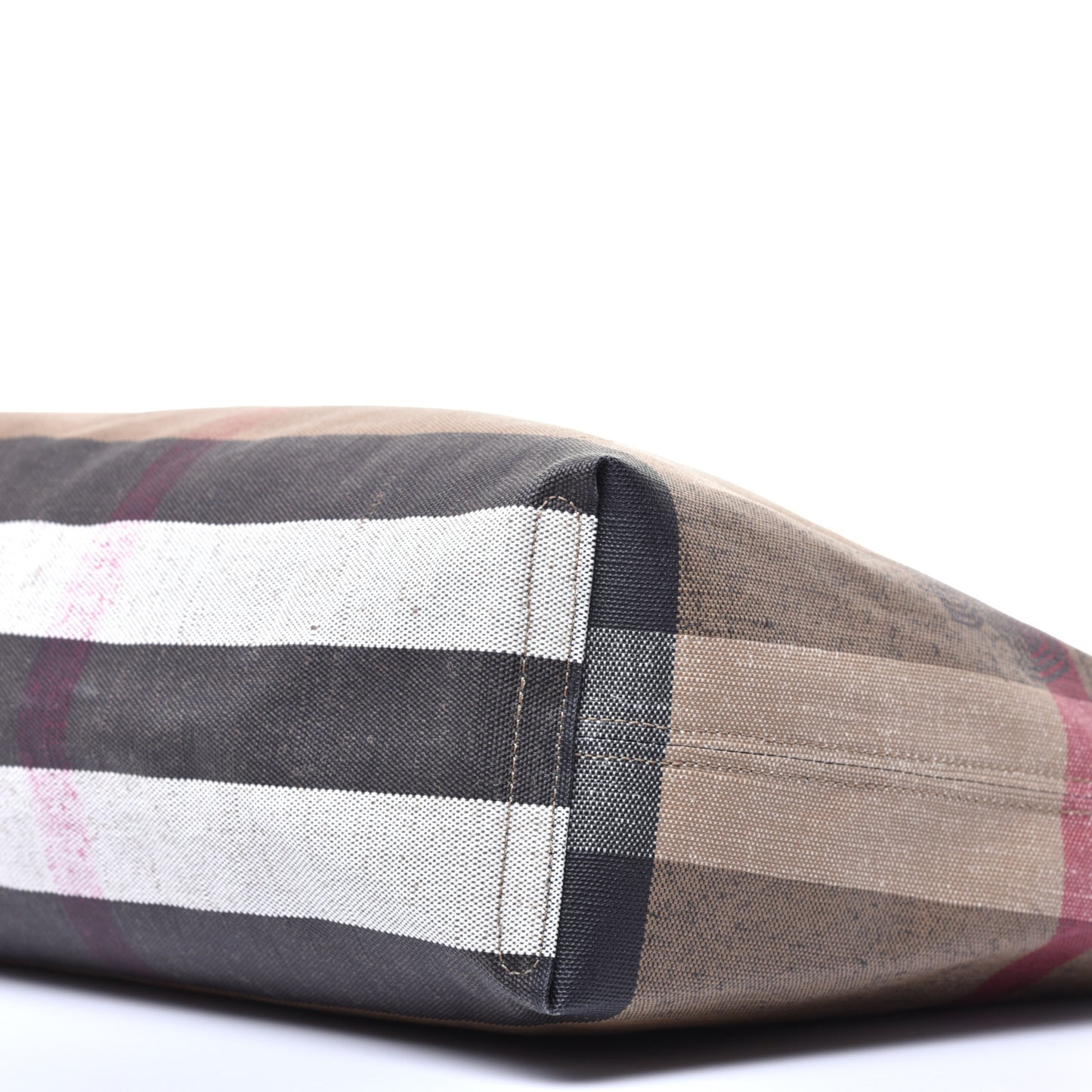 Coated Canvas Mega Check Medium Doodle Tote Black
