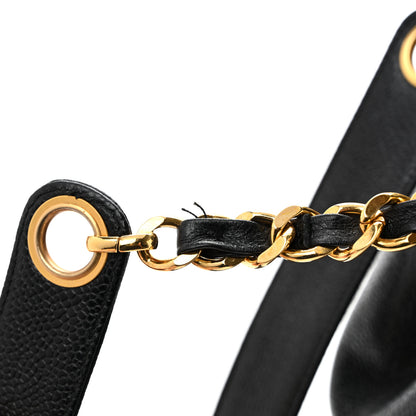 Chanel Caviar CC Drawstring Shoulder Bag Black 14 of 16