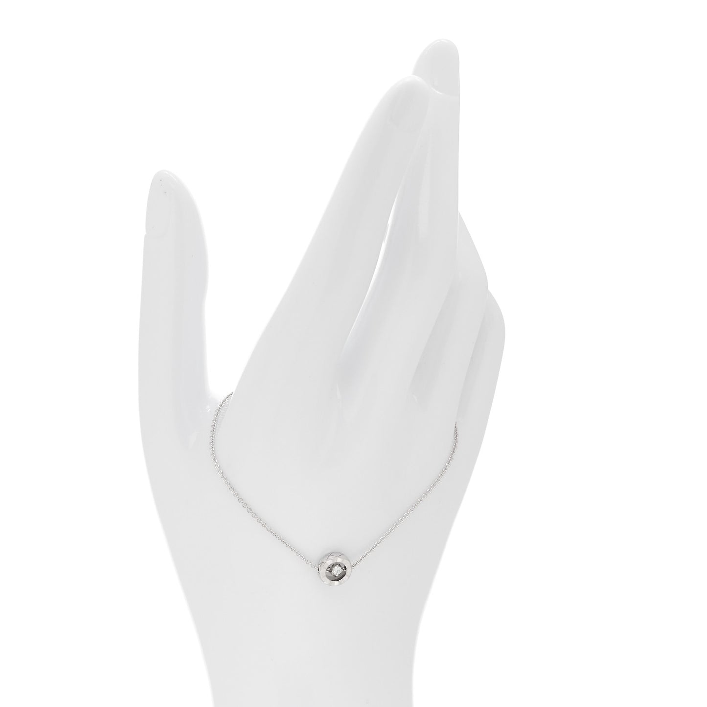 18K White Gold Diamond Coco Crush Station Bracelet